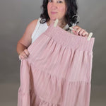 Mauve Lavina Midi Skirt Bottom- Skirt FLAG AND ANTHEM