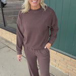 Coffee Bean Heather Jasse Bottoms Bottoms - Pants THREAD & SUPPLY