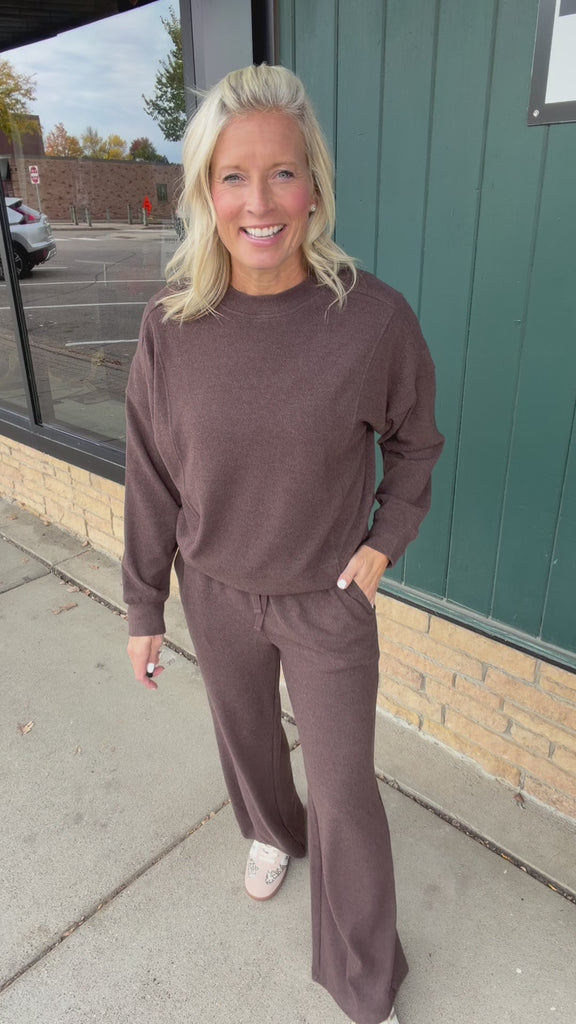 Coffee Bean Heather Jasse Bottoms Bottoms - Pants THREAD & SUPPLY