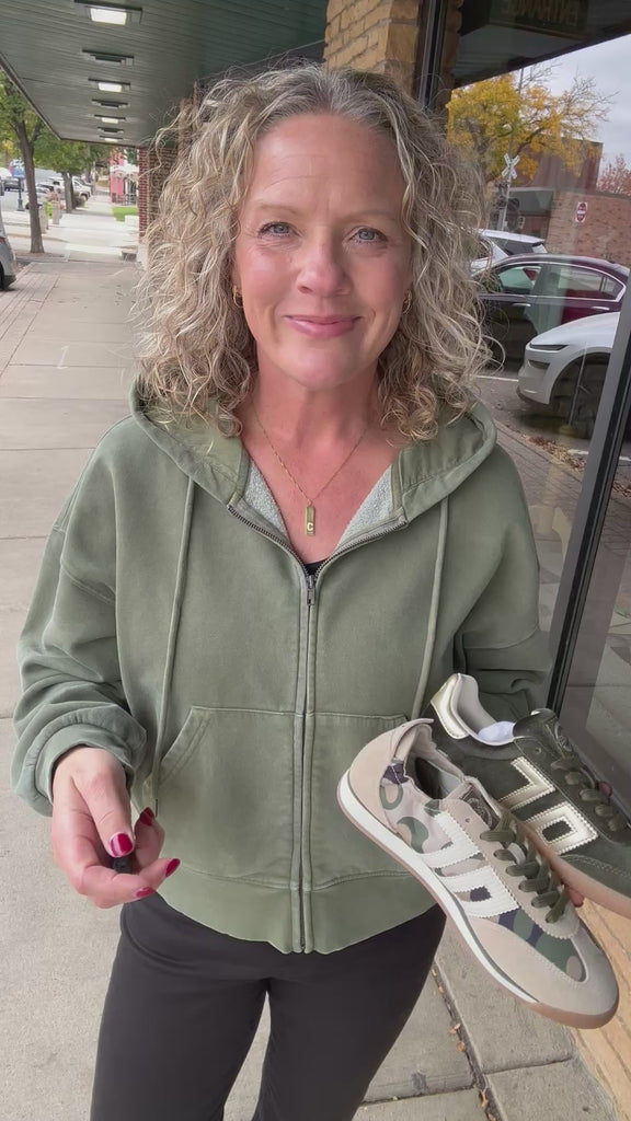 Clover Green Ashford Full Zip Hoodie Top - Sweatshirt THREAD & SUPPLY