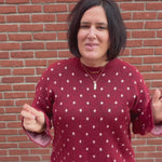 Red Snowflake Sweater Top - Sweater POL