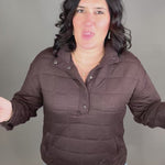 Coffee Heather Indiana Pullover Top - Sweatshirt THREAD & SUPPLY