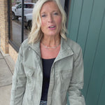 Amelia Olive Utility Jacket Outerwear- Jackets FLAG AND ANTHEM