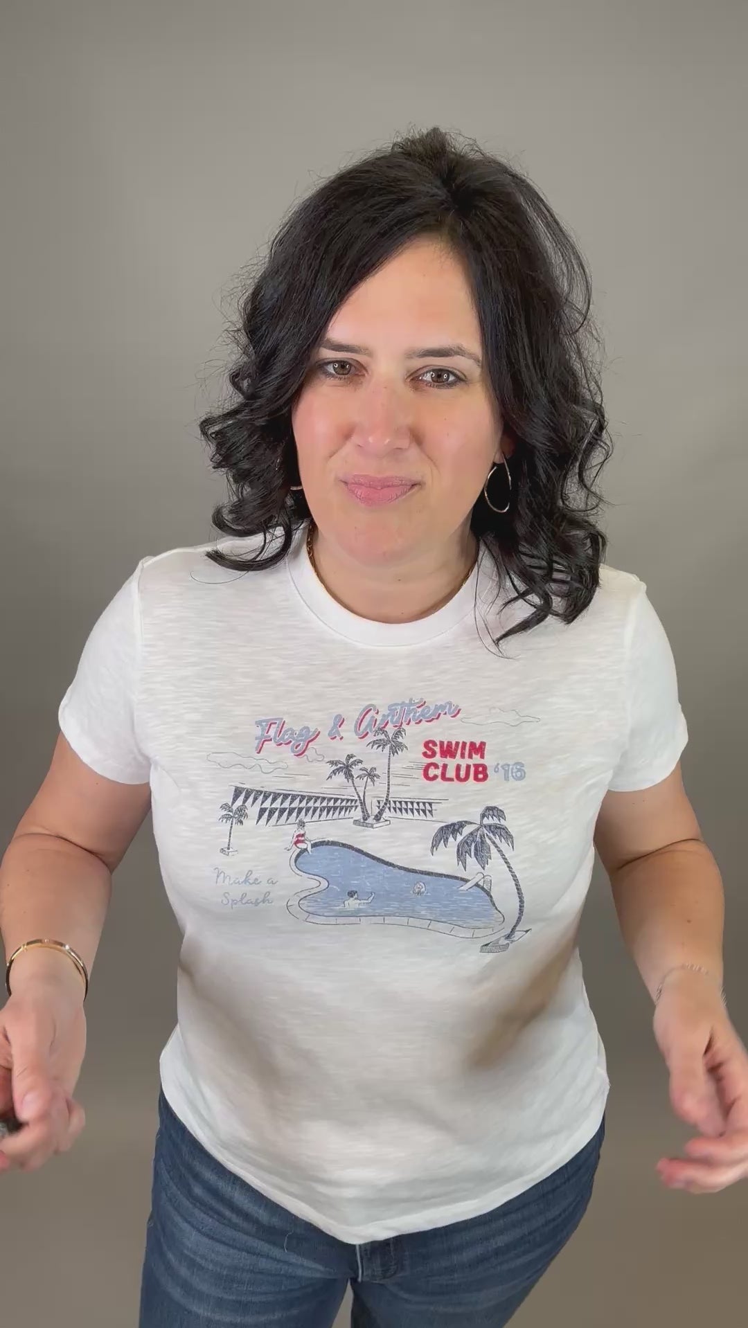 Swim Club Tee Tops- Tees FLAG AND ANTHEM
