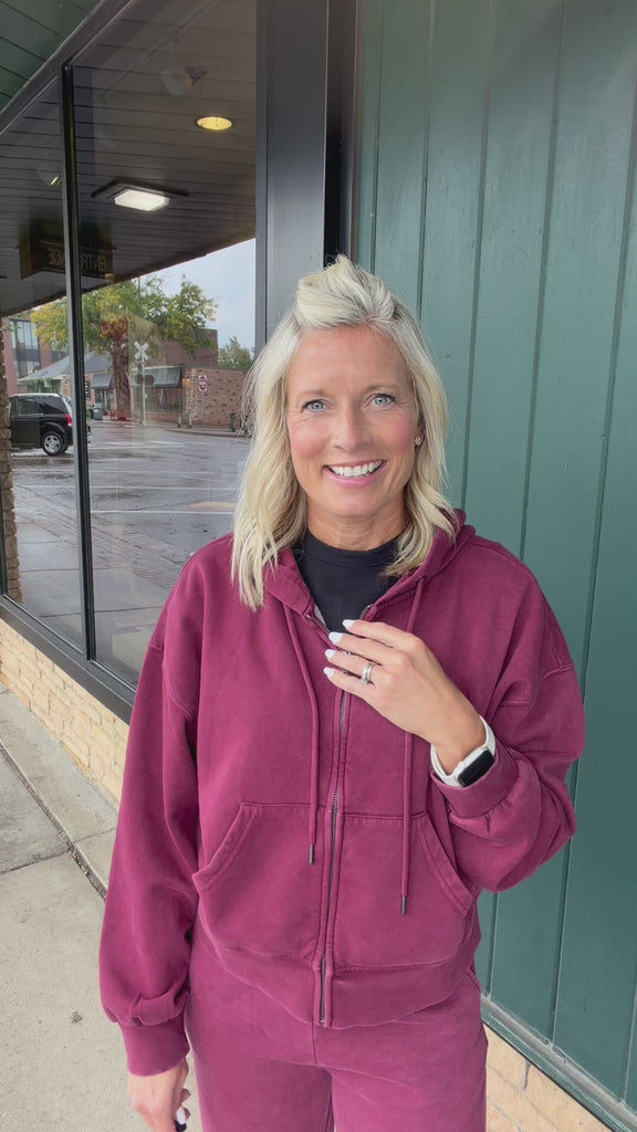 Ashford Zinfandel Full Zip Hoodie Top - Sweatshirt THREAD & SUPPLY