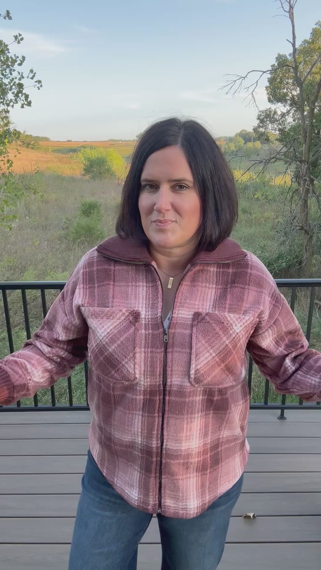 Mauve Plaid Holland Jacket Outerwear- Jackets THREAD & SUPPLY