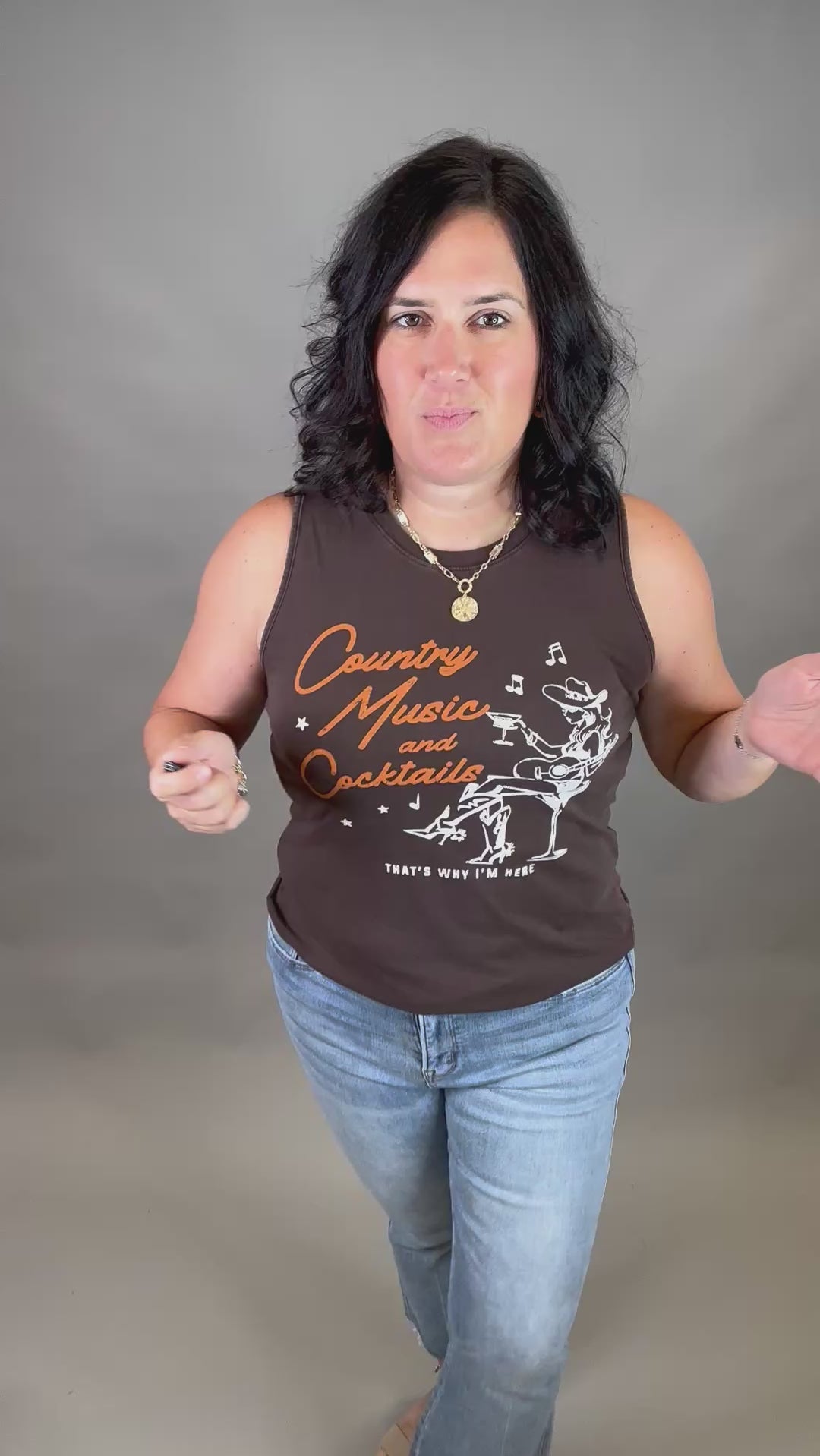 Country Music and Cocktails Tank Tops- Tanks HRT and LUV