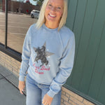 Never Back Down Graphic Sweatshirt Top - Sweatshirt FLAG AND ANTHEM