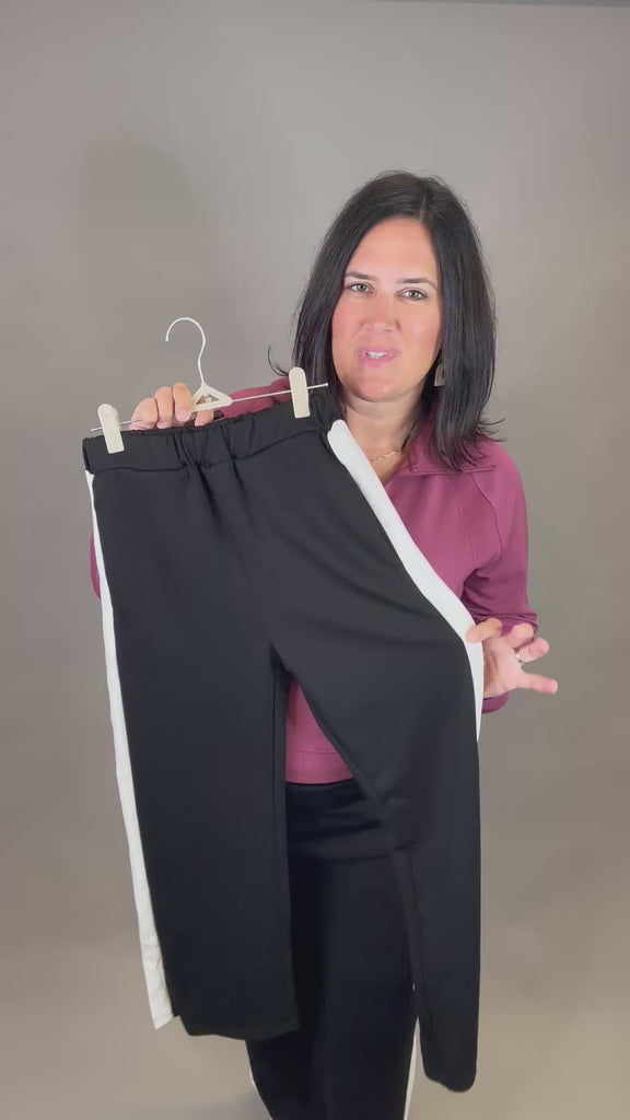 Lula Side Stripe Wide Bottoms - Pants P.CILL
