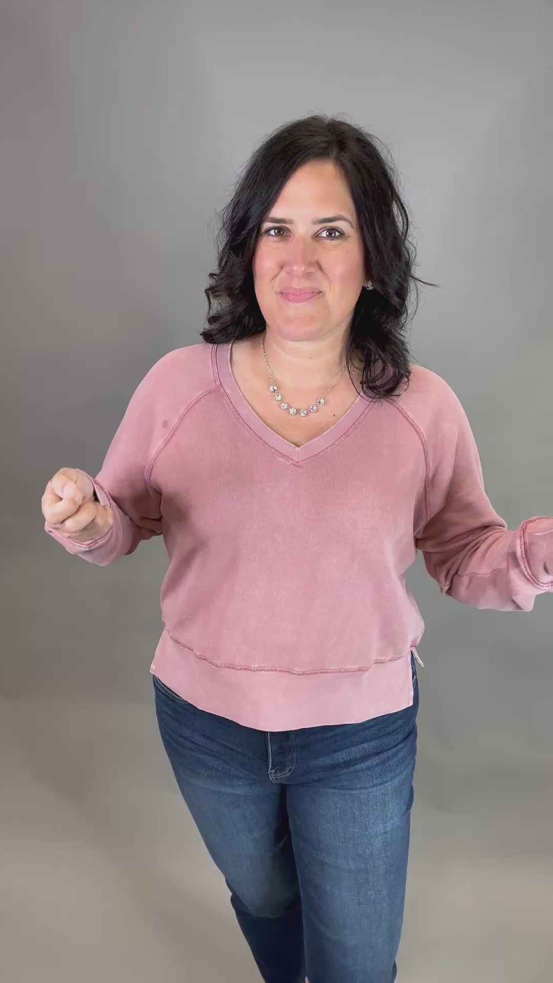Ash Rose Zane Sweatshirt Top - Sweatshirt THREAD & SUPPLY