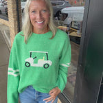 Green Golf Cart Sweater WISHLIST