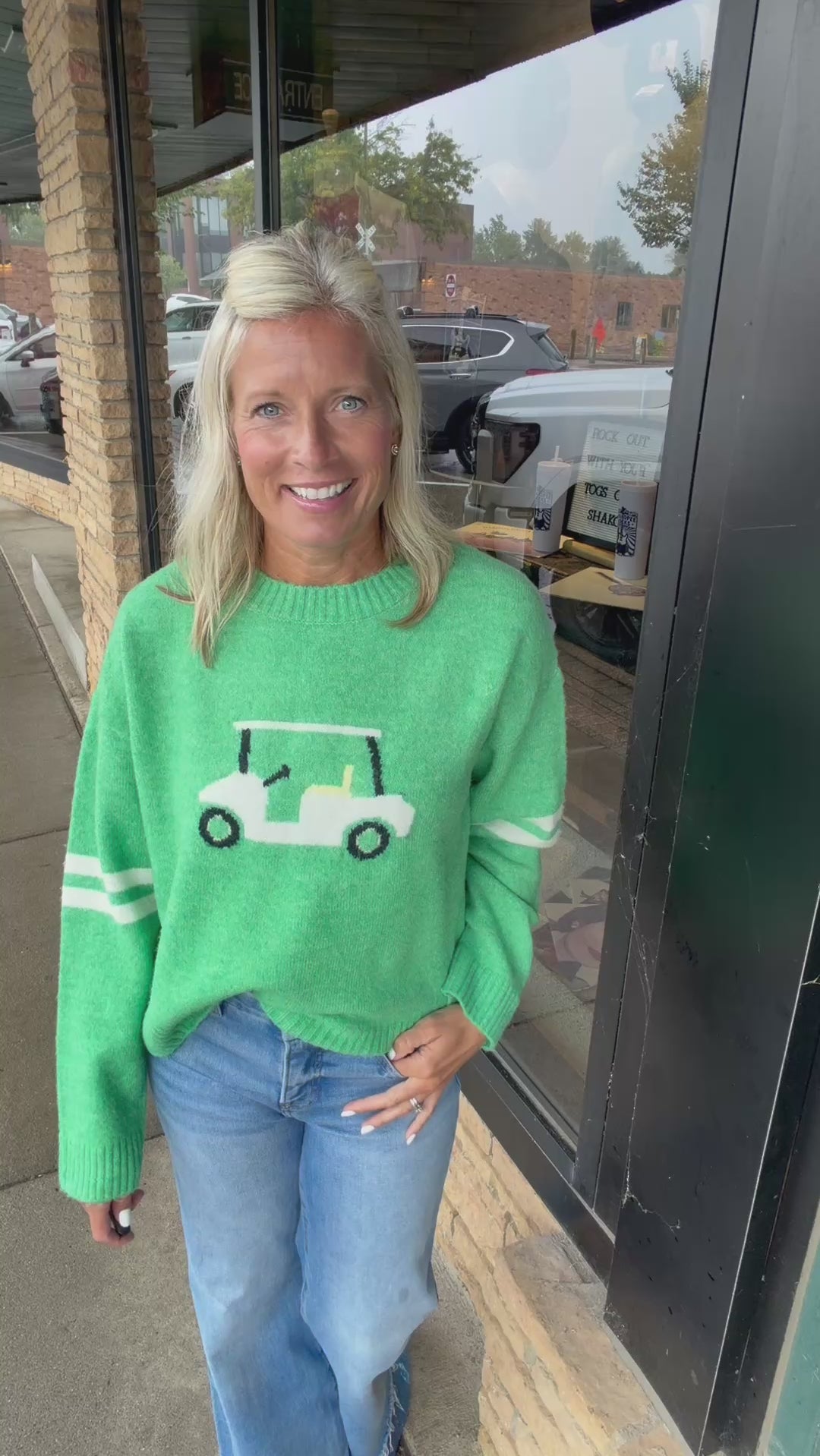 Green Golf Cart Sweater WISHLIST