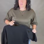 Black Peasant Sweatshirt Top Top - Sweatshirt JODIFL