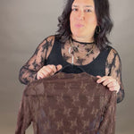Black Long Sleeve Lace Top Tops- Blouses ZENANA