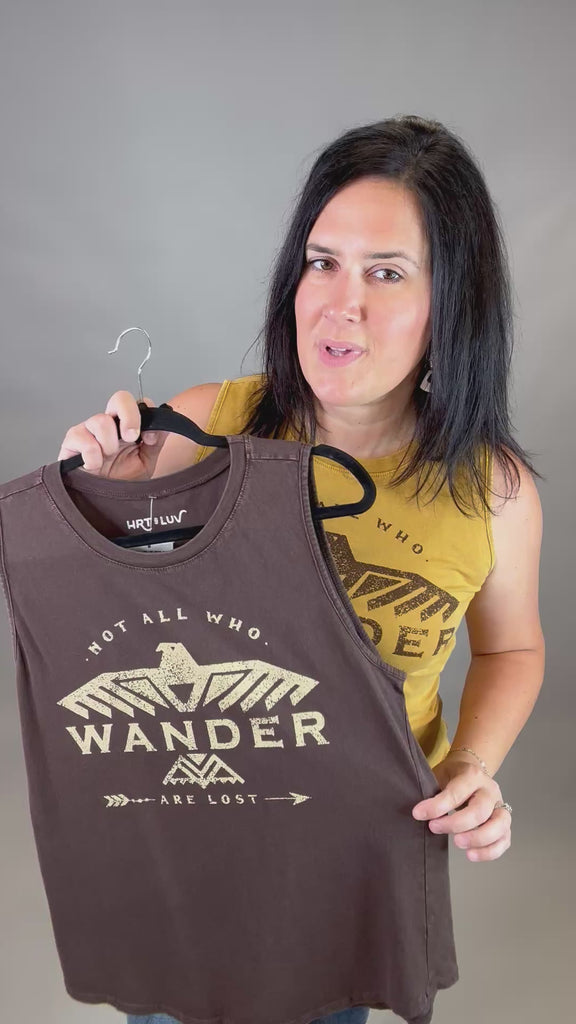 Mineral Mustard Wander Tank Tops- Tanks HRT and LUV