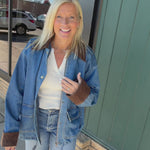 Denim & Corduroy Contrast Jacket Outerwear- Jackets Mable