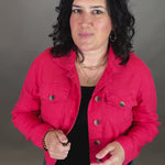 Julia Watermelon Linen Jacket Outerwear- Jackets KUT FROM THE KLOTH