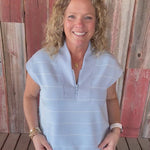 Frost Striped Modal Sleeveless Top Tops- Tanks RAE MODE