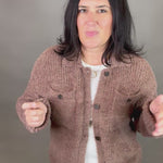 Raw Umber Lois Sweater Jacket Outerwear- Jackets THREAD & SUPPLY