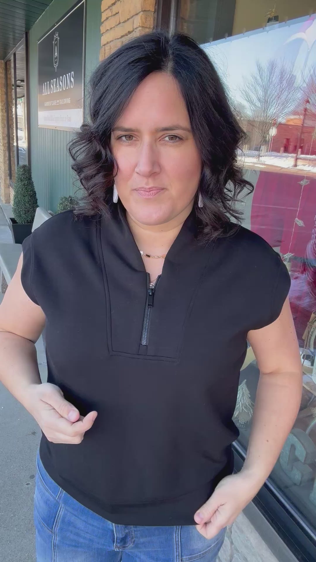 Black Modal Sleeveless Top Tops- Tanks RAE MODE