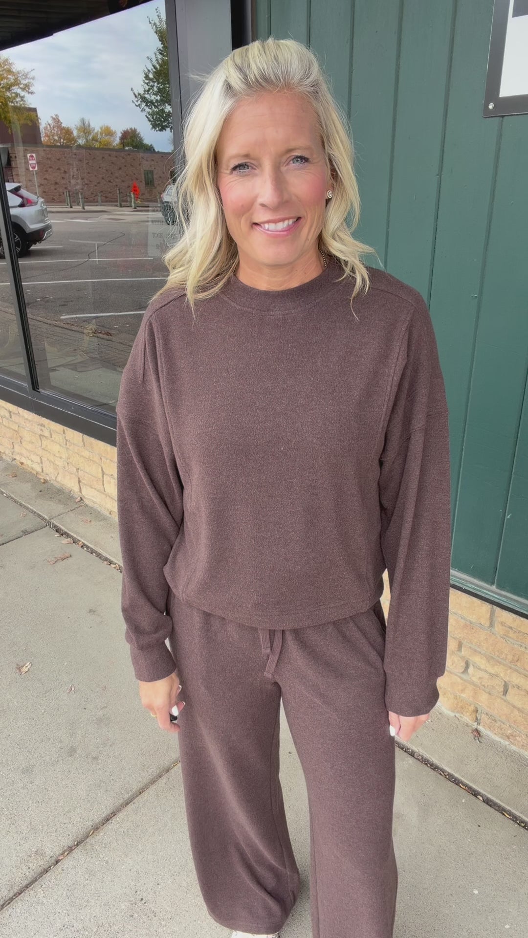 Coffee Bean Heather Jasse Top Top - Sweatshirt THREAD & SUPPLY