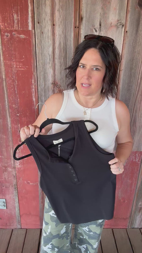 Black Elowen Tank Tops- Tanks THREAD & SUPPLY