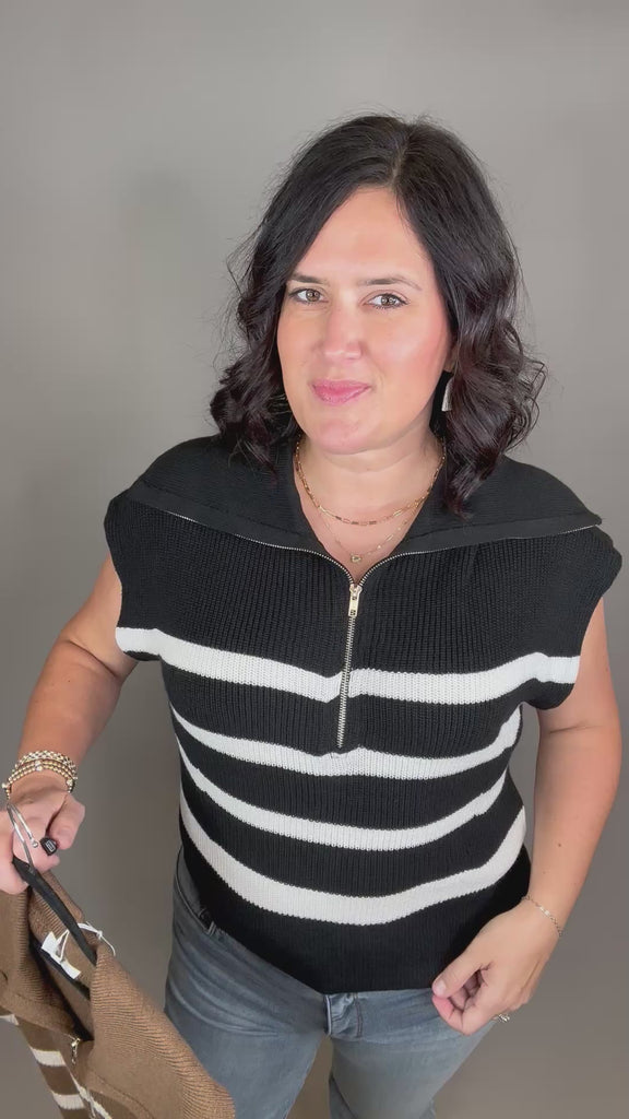 Brown Ivory Stella Sweater Top - Sweater THREAD & SUPPLY