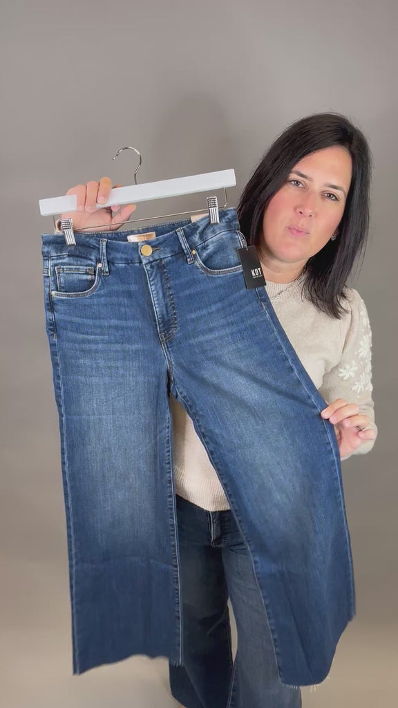 Inexhaustible Dark Wash Meg Jeans Bottom- Pants KUT FROM THE KLOTH