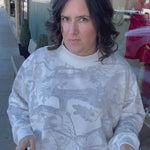 Camo Mock Neck Sweatshirt Top - Sweatshirt BUCKETLIST