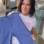 Cornflower Meg Linen Trouser Pants Bottoms - Pants KUT FROM THE KLOTH