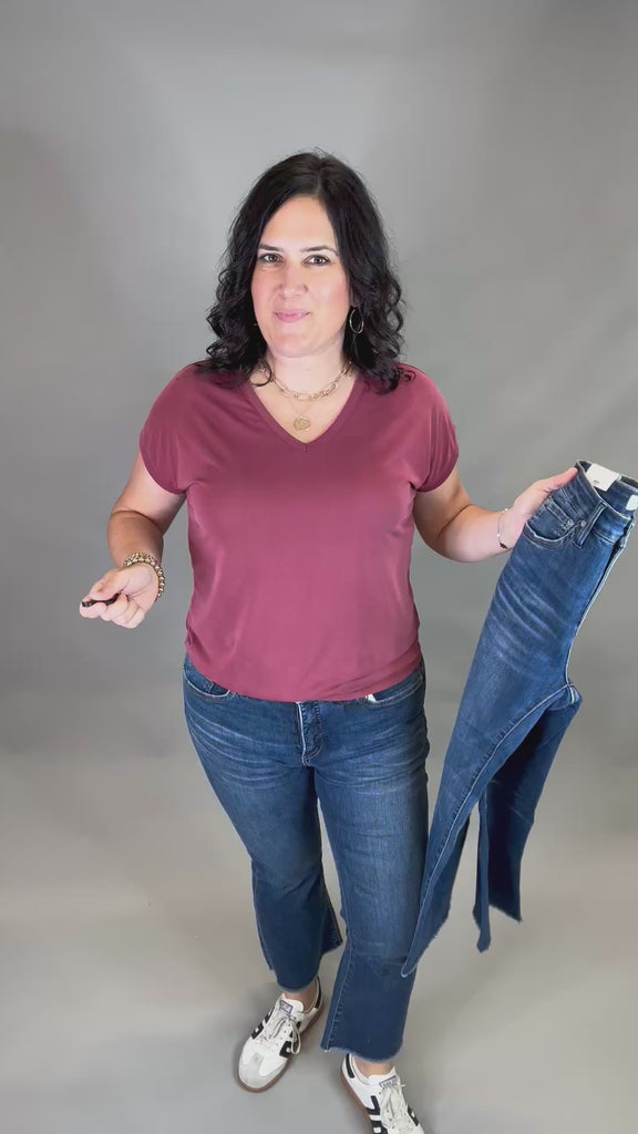 Astros Cropped Bootcut Jeans Bottom- Pants MICA DENIM