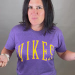 Heather Purple Vikes Tee Tops- Tees 218 WHOLESALE