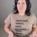 Western List Tee Top - Tee PANACHE