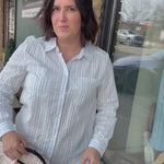 Ivory Taupe Clover Shirt Tops - Button Ups THREAD & SUPPLY