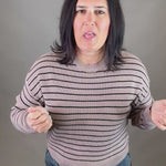 Taupe Black Ely Sweater Top - Sweater THREAD & SUPPLY