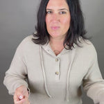 Oxford Tan Dolly Sweater Hoodie Top - Sweater THREAD & SUPPLY