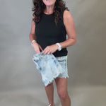 High Rise Star Print Shorts Bottoms - Shorts RISEN