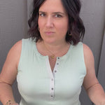 Sage Denning Henley Tank Tops- Tanks FLAG AND ANTHEM