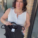 White Denning Henley Tank Tops- Tanks FLAG AND ANTHEM