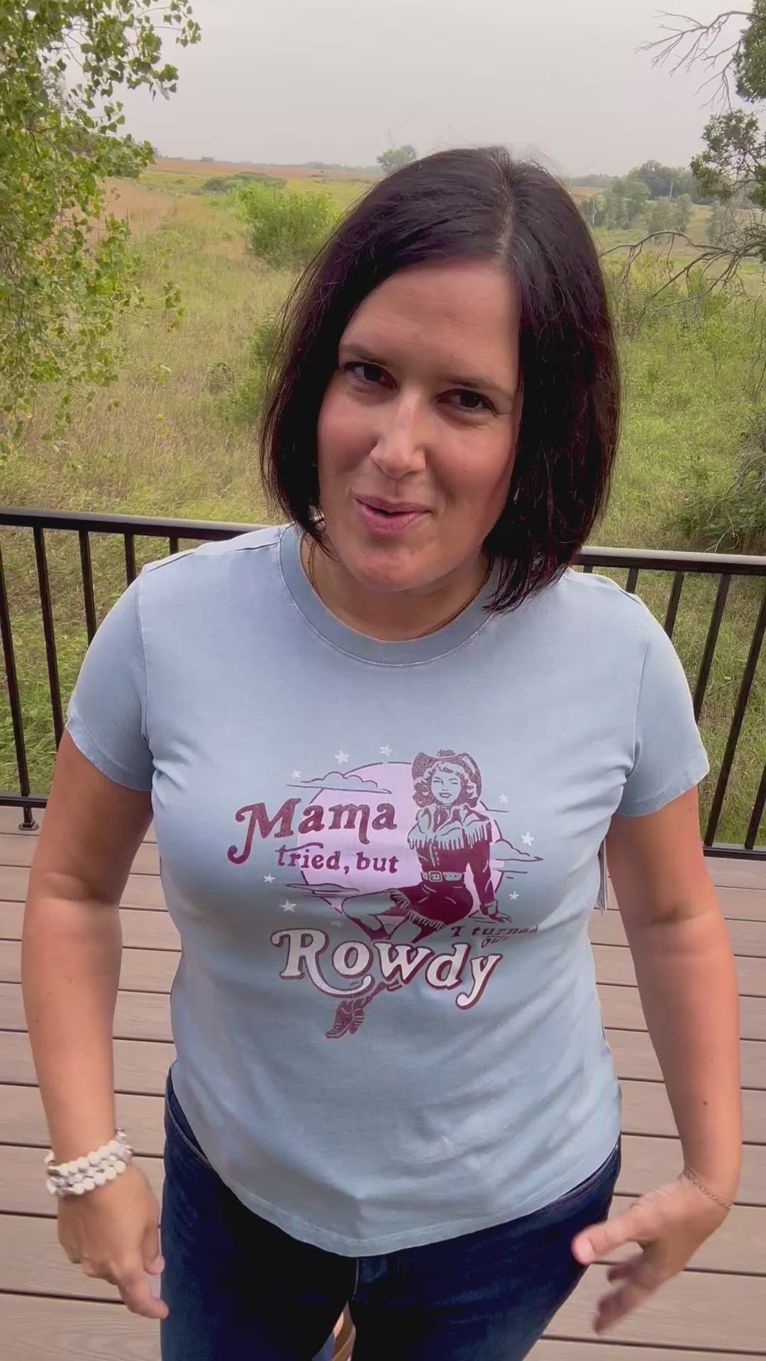"Mama Tried" Rowdy Graphic Tee Top - Tee FLAG AND ANTHEM