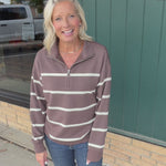Chocolate Cream Loma Pullover Top - Sweatshirt THREAD & SUPPLY