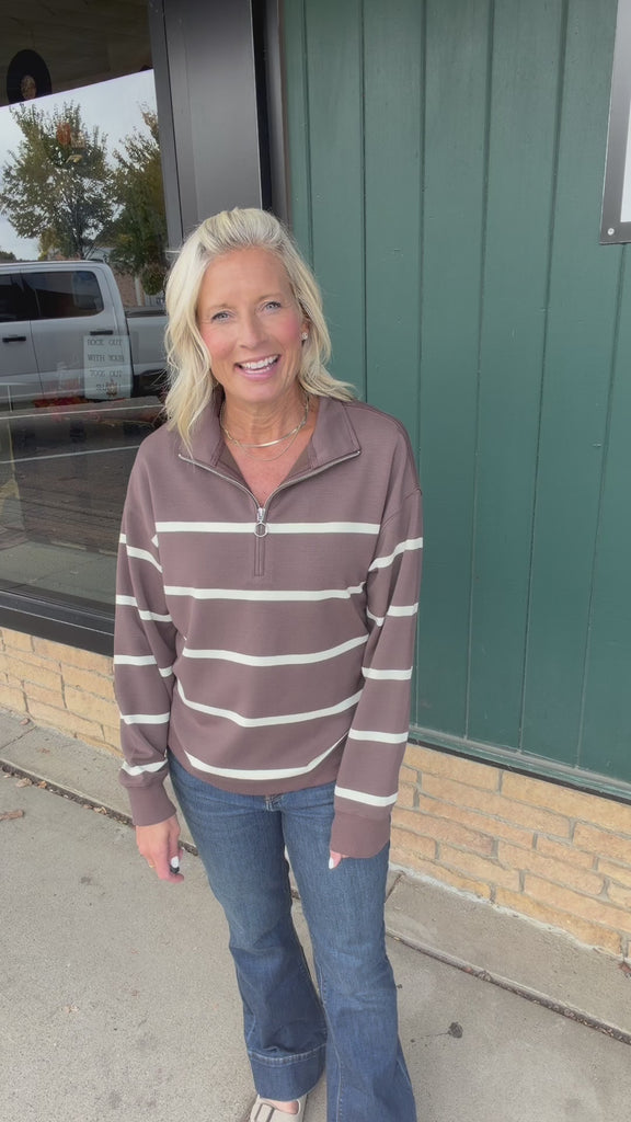 Chocolate Cream Loma Pullover Top - Sweatshirt THREAD & SUPPLY