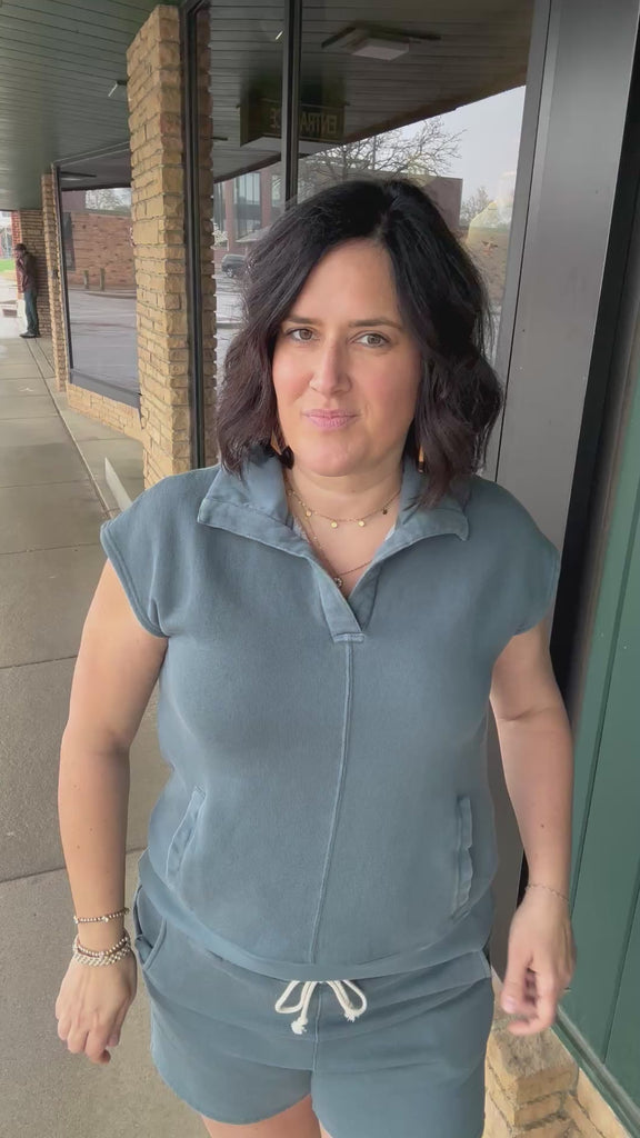 Blue Mirage Olson Top Top - Sweatshirt THREAD & SUPPLY