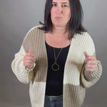 Color Block Open Cardigan Tops- Cardigans EE:SOME