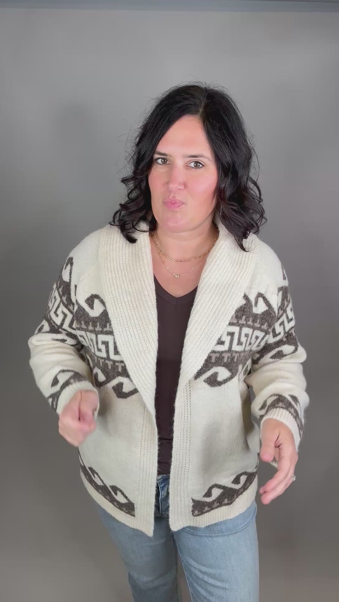 Astrid Shawl Collar Cardigan Tops- Cardigans RD International