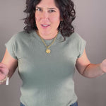 Army Cloudy Knit Top Top - Tee TRES BIEN