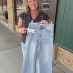 Blue Koi Wide Leg Jean Bottoms - Pants MICA DENIM