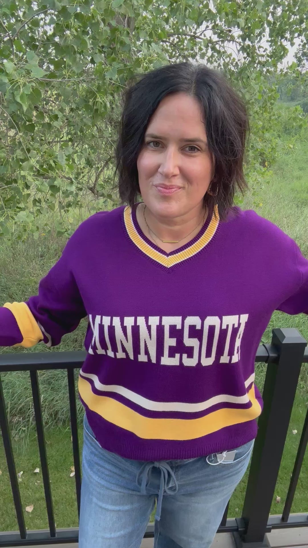 Purple Minnesota University Sweater Top - Sweater Love Letters