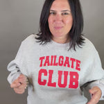 Grey Tailgate Club Sweatshirt Top - Sweatshirt PANACHE