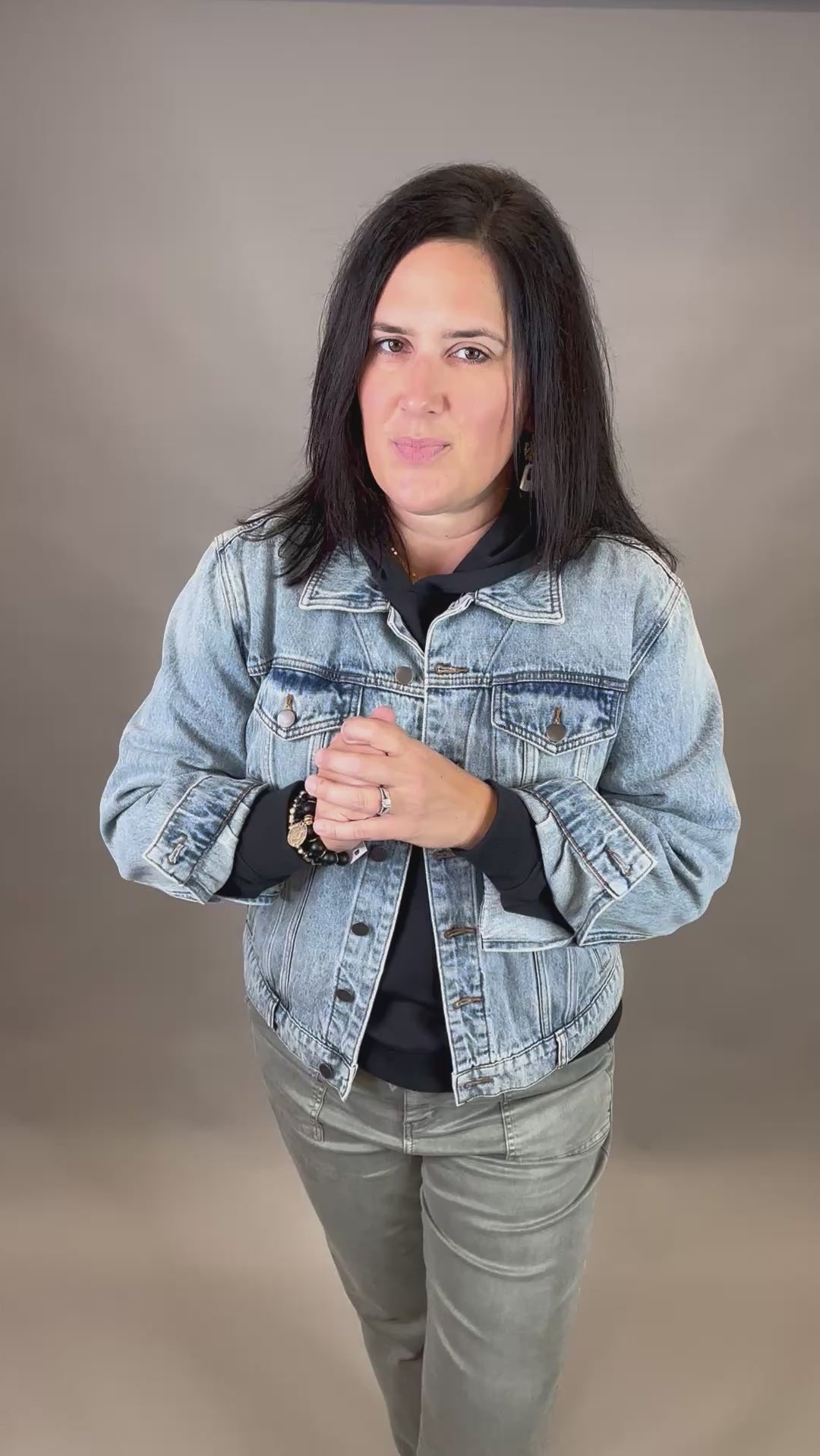 Emmy Boyfriend Denim Jacket Outerwear- Jackets KUT FROM THE KLOTH